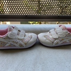 asics メキシコ ナロー MINI CT 3 ラベンダー×ホワイト19.5cm はぼ新品※まとめ買いでお値引きしますの画像