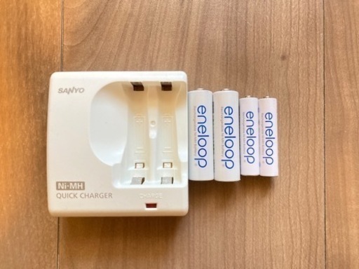 パナソニック急速充電器セット　エネループ単3単4電池