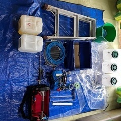 エアコン洗浄機、業務用道具一式貸します。１日3000円