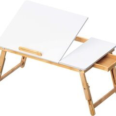 LANGRIA 折りたたみテーブル 竹製 ローテーブル