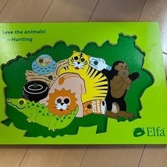 エルファ　エコハンティング　Elfa Save the animals Eco-Hunting 木製パズルと釣りゲームの画像