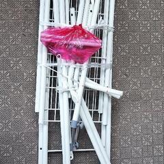 引越処分！洗濯機上の収納棚(スチールラック)、分解済です！！