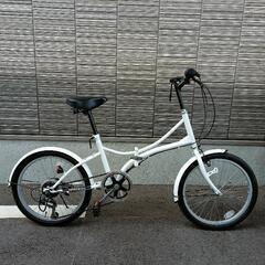 決まりました。 折り畳み自転車 20インチ シマノ6速