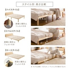 シングルベッド　組み立て済み　新品未使用の画像