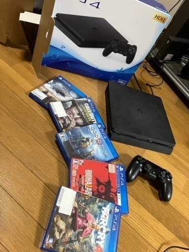 ps4 箱付き　ゲーム5本(説明書無いものもあり)