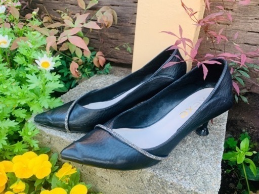 黒ヒール23cm