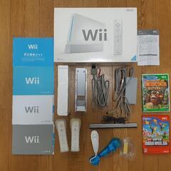 《お取引中》【値下げ】Wii本体とソフト２つのセット(スーパーマリオブラザーズWii
とドンキーコングリターンズ)の画像