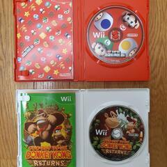 《お取引中》【値下げ】Wii本体とソフト２つのセット(スーパーマリオブラザーズWii
とドンキーコングリターンズ)の画像