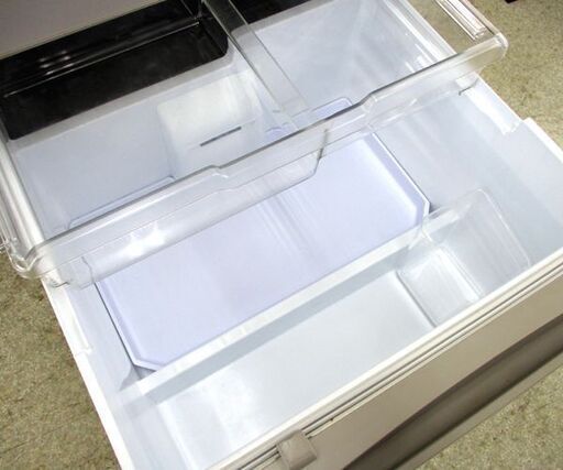 三菱電機 451L 大型冷蔵庫 右開き 5ドア グレイングレージュ 幅60cm 自動製氷 2021年製 MR-MB45G-C 屯田店