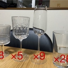 コップ、グラス、アイスペール、デキャンタ、ピッチャー