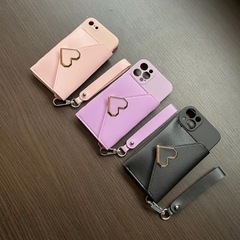 ハート柄ポケットケースの画像