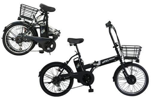 PELTECH（ペルテック）ノーパンク 折り畳み電動アシスト自転車 20インチ 折り畳み外装6段変速（TDN-208LN）【簡易組立必要】ブラック