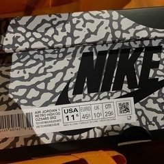 29.5cm NIKE AIR JORDAN HI ナイキ　エアジョーダン1 ハイ ホワイト セメント 新品未使用の画像