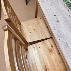 ダイニングテーブル　4人掛けチェア　セットの画像