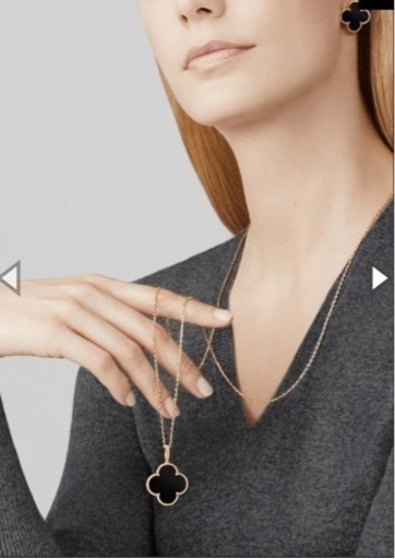 【商談中】Van Cleef ＆ Arpels ヴァンクリーフ&アーペル K18YG マジックアルハンブラ オニキス ロングネックレス