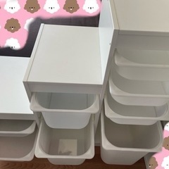 値下げ決定❗️イケヤ子供グッズ収納(取りに来られる方限定)の画像