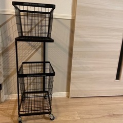【TOWER×JSF】journal standard Furniture LAUNDRY WAGON BASKET SET ランドリーワゴン　ラック　洗濯かごの画像