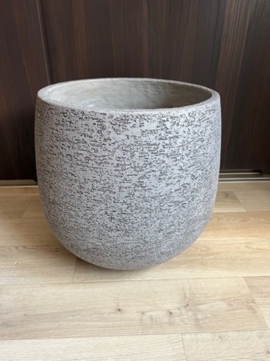 プランター　鉢カバー Eco Stone エコストーン 6号鉢用 グレー Glay 観葉植物 おしゃれ カバー インテリア 底穴なし リビング インテリア プランターポット 簡易防水