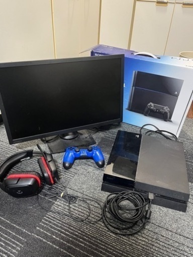 PlayStation4 ゲーミングモニター　ヘッドホン付き！値下げしました！