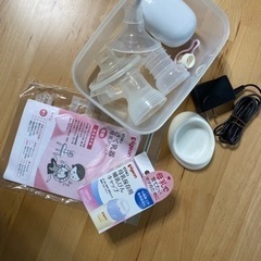 ピジョン電動搾乳機と付属品