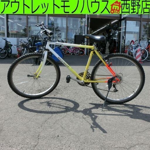 マウンテンバイク 26インチ ブリヂストン ワイルドウエスト 黄色系 WILD WEST BRIDGESTONE 自転車 1P10113 札幌 西野店