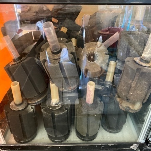 中古水槽90㎝6本　60㎝4本　スポンジフィルター等