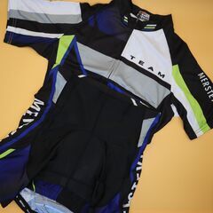 新品未使用　ちょい訳あり　サイクルウェア　サイクリング　ジャージ　Lサイズ　上下セットの画像