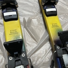 スキー板　キッズ　子供　スキー板　子供用　ストック　2点セット　お子様　ジュニアの画像