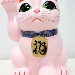 ☆T2525☆ まねき猫 貯金箱　ピンクの画像