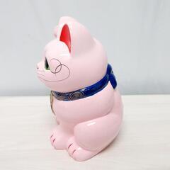 ☆T2525☆ まねき猫 貯金箱　ピンクの画像