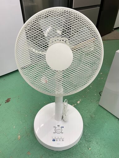 【リビング扇風機】5枚羽根 2019年 KS-F31B-W ユアサ YUASA 風量3段階調節 180分タイマー 生活家電 福島 郡山市 a