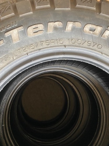 BFグッドリッジ　マッドテレーン　215/75R15 4本セット