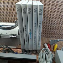 お取引先決定【稼働品】Nintendo wii kuro フルセット ソフト6本の画像