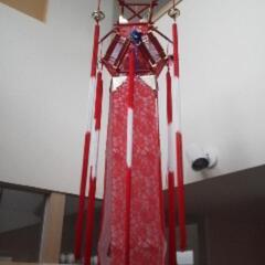 七夕  切子 飾り  赤と青