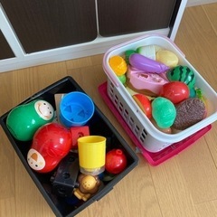 DIYおままごとキッチン&おもちゃセットの画像
