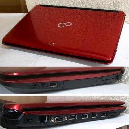 富士通 15.6型 ノートPC LIFEBOOK FMVA52CRJ2 メモリ4GB HDD約300GB