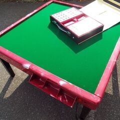 動作良好 JANKUL ジャンクル 半自動麻雀卓 折り畳み 座卓タイプ 麻雀牌付き