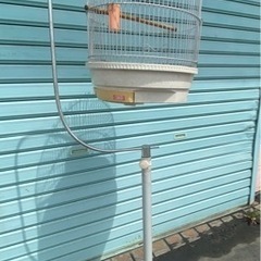 鳥かごスタンド付き