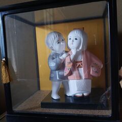 人形のみ3点セット　侍・サムライ、男の子女の子、鼓をさげた童の画像