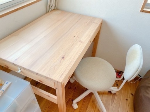 【美品】無印良品　机、ワーキングチェア（値下げしました！）【決定済み】