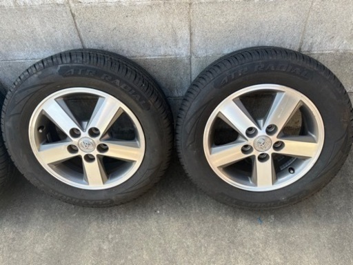 トヨタアイシス純正ホイールタイヤ4本セット