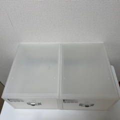 小物ケース MEDIX 2つ 幅約26cm×奥行約33.5cm×高さ約18cm の画像