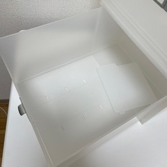 小物ケース MEDIX 2つ 幅約26cm×奥行約33.5cm×高さ約18cm の画像