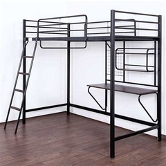 ニトリ アルルN 机(デスク)棚、ハンガー掛け付き ロフトベッド