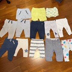 【美品】ベビー服68～74cm ズボン13点セット