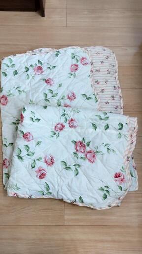 【取引予定者決定】ローラアシュレイ ベッドスプレッド マルチカバー 240×180 LAURA ASHLEY