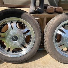 値下げしました！　中古ホイール　タイヤ付き　2本セット