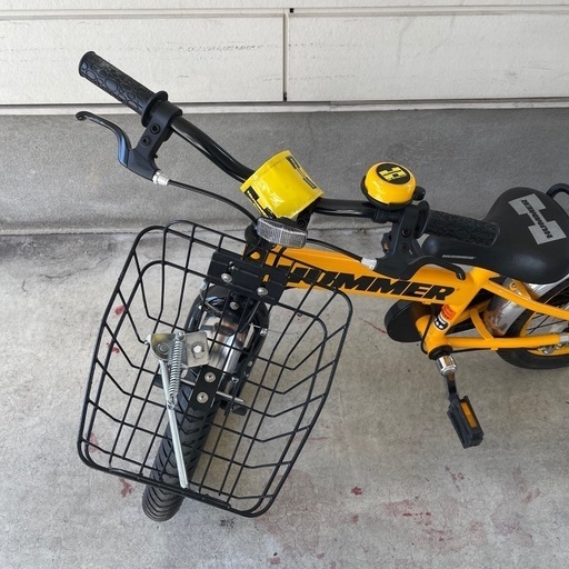 値下げ！HUMMER 子供　自転車　16インチ　イエロー 16インチ 身長100cm～ 子供用自転車 ハマーキッズ 16HY-TZ