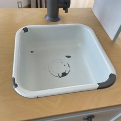 【お話し中】お値下げOK！IKEAおままごとキッチンduktig (ペイント済み)の画像