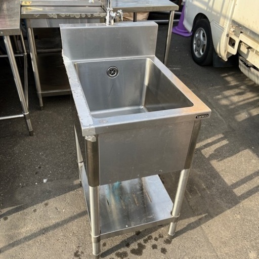 ステンレスシンク　1槽　45センチ幅60センチ奥行き
